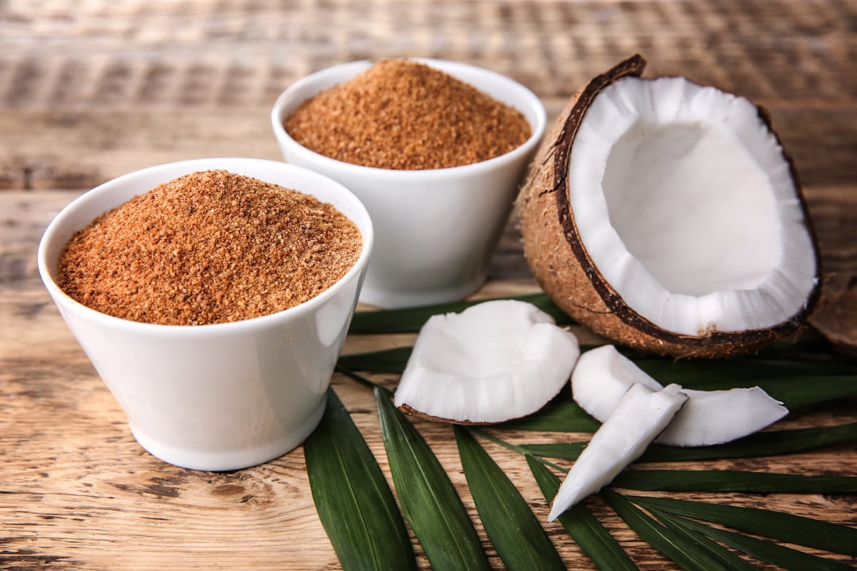 Nutrient content of coconut sugar, coconut sap sugar, Kandungan Gizi Gula Kelapa, Organic Coconut Sugar, Gula kelapa kristall